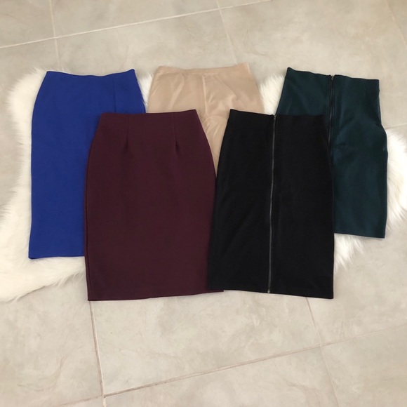 Bundle of 5 NEW Pencil Skirts, size Small - Picture 4 of 6